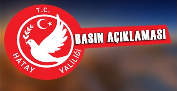 Hatay Valiliği yeni önlemleri duyurdu