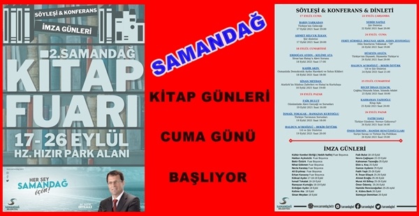 SAMANDAĞ KİTAP GÜNLERİ CUMA GÜNÜ BAŞLIYOR
