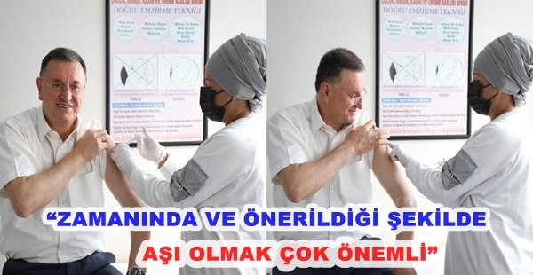 BAŞKAN SAVAŞ DÖRDÜNCÜ DOZ KORONAVİRÜS AŞISI YAPTIRDI SAVAŞ: BİR GRAM TEDBİR BİR TON BELAYI DEFEDER