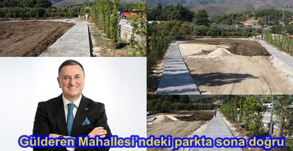Gülderen Mahallesi’ndeki parkta sona doğru