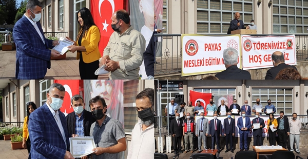 Payas ilçesinde düzenlenen törenle 182 kişiye “Arıcılık Ustalık Belgesi” verildi.
