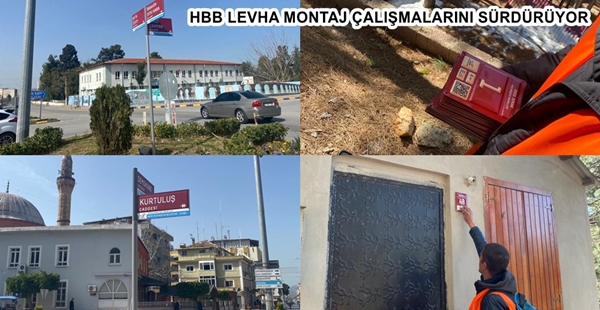 HBB LEVHA MONTAJ ÇALIŞMALARINI SÜRDÜRÜYOR