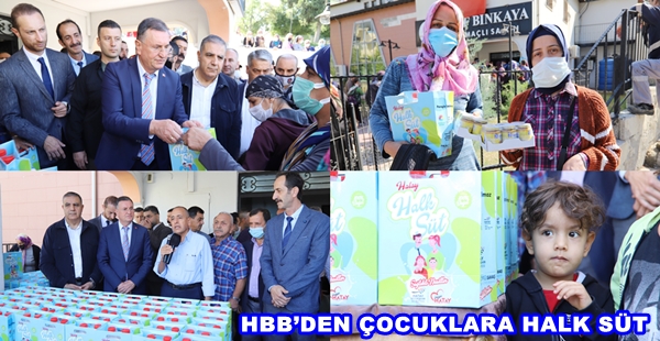 HBB’NİN ÜCRETSİZ SÜT DAĞITIMI BAŞLADI