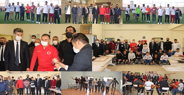 BAŞKAN SAVAŞ, HATAYSPORLU FUTBOLCULARI TUTUKLU ÇOCUKLARLABULUŞTURDU