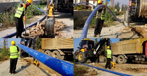 DEFNE HARBİYE GAYRİSIHHİ BORULARA VEDA EDİYOR