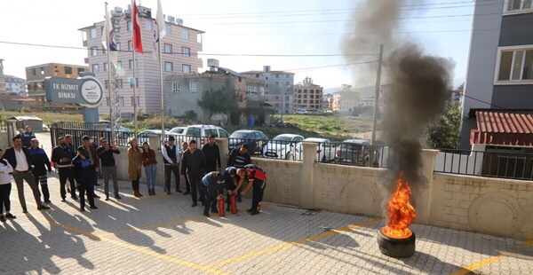 HBB PERSONELİNE TATBİKATLI YANGIN EĞİTİMİ