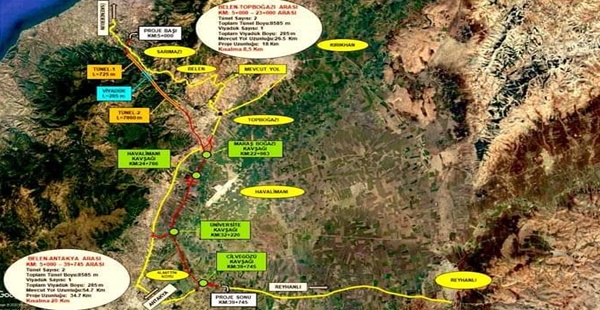 İSKENDERUN-REYHANLI OTOBAN YOLU PROJE iHALESi