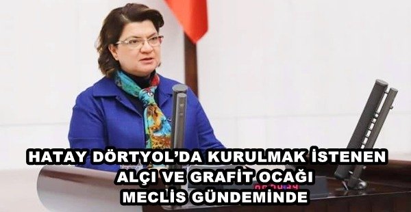 HATAY DÖRTYOL’DA KURULMAK İSTENEN ALÇI VE GRAFİT OCAĞI MECLİS GÜNDEMİNDE
