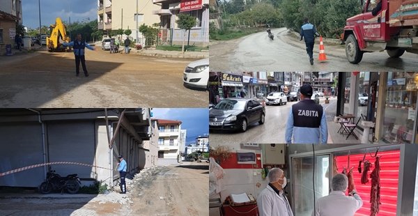 SAMANDAĞ BELEDİYESİ ZABITA EKİPLERİ ÇALIŞMALARINI SÜRDÜRÜYORLAR