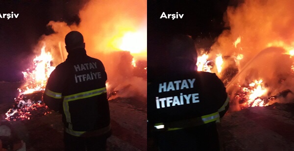 DÖRTYOL’DAKİ YANGINA HBB İTFAİYESİNDEN ANINDA MÜDAHALE