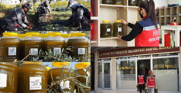 HBB’DEN VATANDAŞLARA ÜCRETSİZ ZEYTİNYAĞI