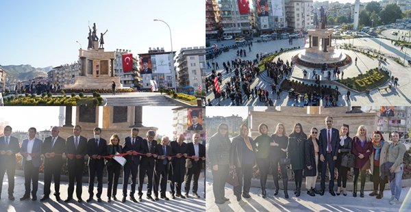 ATATÜRK ANITI DEFNE’YE ÇOK YAKIŞTI