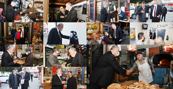 BAŞKAN YILMAZ’DAN ESNAFA ZİYARET