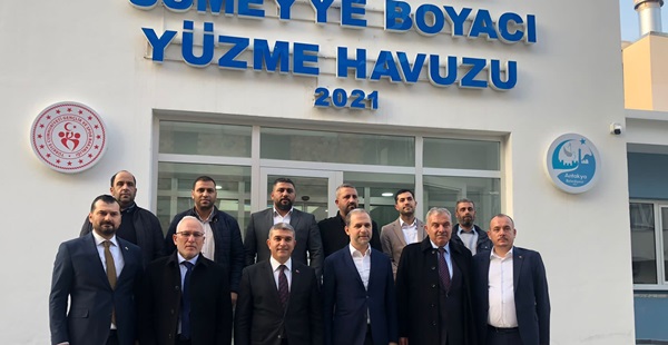 ANTAKYA BELEDİYESİ SÜMEYYE BOYACI YÜZME HAVUZU’NA İLK ZİYARET