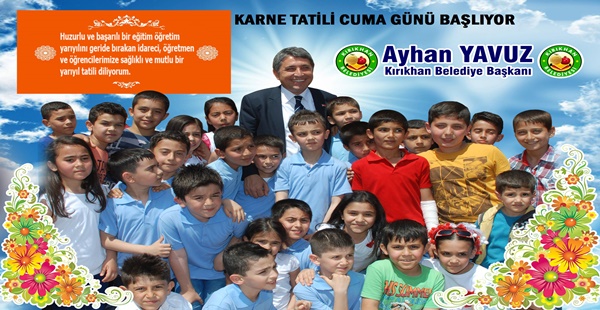 BAŞKAN YAVUZ; “ÖĞRENCİLERİMİZİN BAŞARILARI KARNE NOTLARINDAN İBARET DEĞİLDİR”