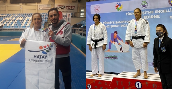 HATAY BÜYÜKŞEHİR BELEDİYESPORLU JUDOCU TÜRKİYE ŞAMPİYONU