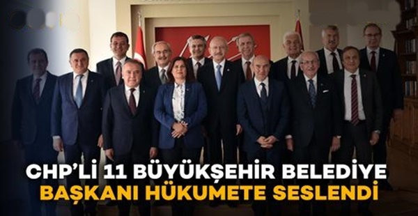 CHP’Lİ 11 BÜYÜKŞEHİR BELEDİYE BAŞKANI: “ELEKTRİK ZAMLARI METROYU, MOTORİN ZAMLARI TOPLU TAŞIMAYI VURDU”