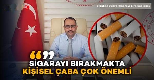 HATAY İL SAĞLIK MÜDÜRÜ HAMBOLAT, SİGARA BAĞIMLILARINA SESLENDİ