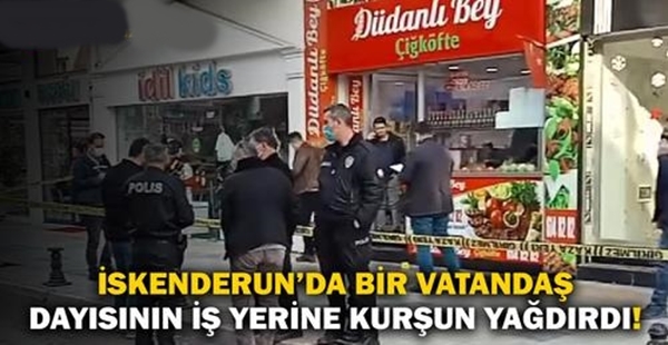 İSKENDERUN’DA BİR İŞ YERİNDE SİLAHLI SALDIRI