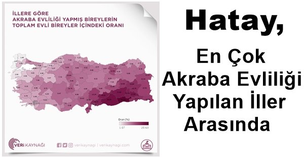 HATAY, EN ÇOK AKRABA EVLİLİĞİ YAPILAN İLLER ARASINDA