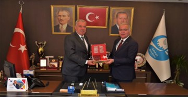 AİLE VE SOSYAL HİZMETLER BAKAN YARDIMCISI İSMAİL ERGÜNEŞ, ANTAKYA BELEDİYESİNİ ZİYARET ETTİ