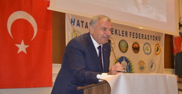 BAŞKAN YILMAZ, HATAY DERNEKLER FEDERASYONU GENEL KURULUNA KATILDI 