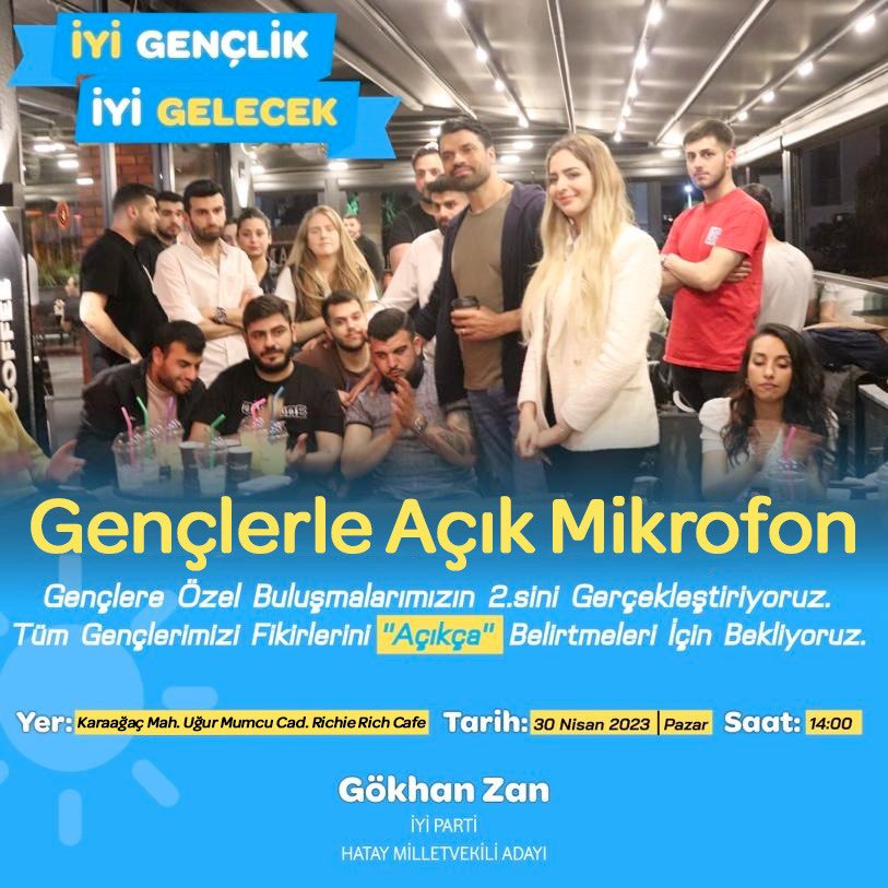 GÖKHAN ZAN’DAN GENÇLERE DAVET!