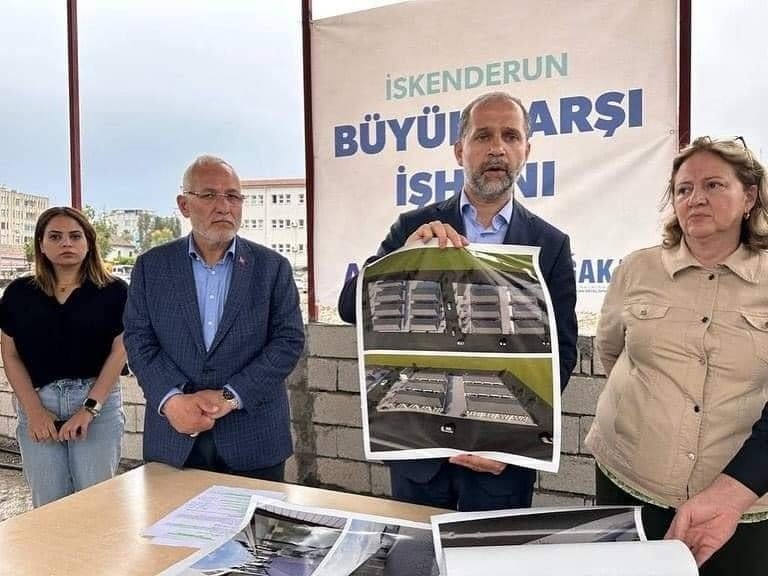 YIKILAN BÜYÜK ÇARŞI İŞHANI ARAZİSİNE 471 KONTEYNER İŞYERİ YAPILIYOR