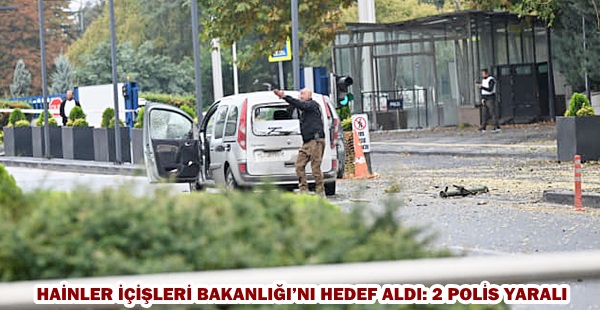 HAİNLER İÇİŞLERİ BAKANLIĞI’NI HEDEF ALDI: 2 POLİS YARALI