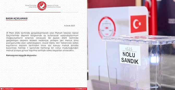 VALİLİKTEN ADRES GÜNCELLEME UYARISI