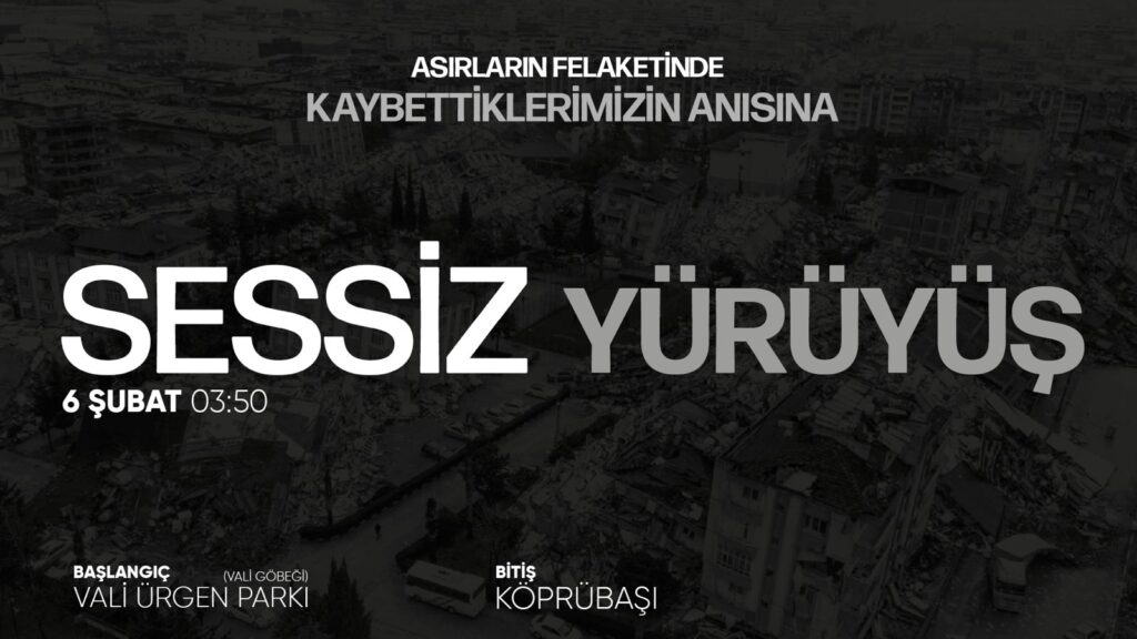 HATAYLILAR 6 ŞUBAT ŞEHİTLERİ İÇİN SESSİZ YÜRÜYECEK