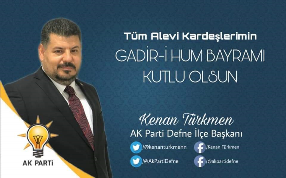BAŞKAN TÜRKMEN“GADİR HUM BAYRAMI KUTLU OLSUN”