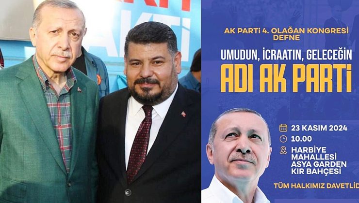 BAŞKAN TÜRKMEN’DEN İLÇE KONGRESİNE DAVET