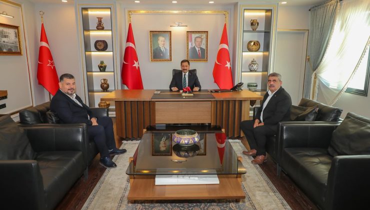 VALİ MASATLI TÜRKMEN VE ODUNCU’YU KABUL ETTİ