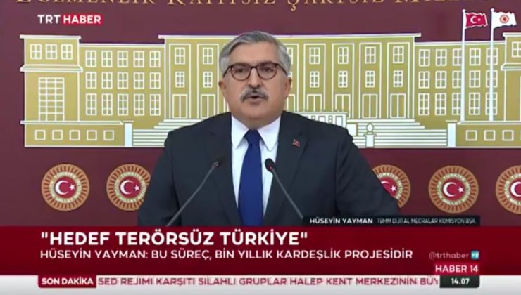 YAYMAN: DEVLET BAHÇELİ’NİN ÇAĞRISI ÖNEMLİDİR